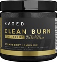 Polvere termogenica Kaged Clean Burn Elite | Limonata di fragole | Men & Women | Supplemento di gestione del peso | La caffeina organica & Aceto di sidro di mele | 30 Serve