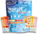 mereK polvere di idratazione elettrolitica completa 32 sacchetti facile aperto Single-Serving perfetto per allenamento essenziale per l'idratazione quotidiana non ha bisogno di zucchero, senza calorie, Keto Friendly