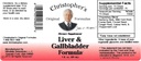 Formula originale di Christopher Liver & Gallbladder Formula, integratore a base di erbe per il supporto detox & digestivo, 2 fl oz