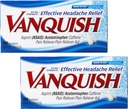 Rilievo Vanquish Extra Strength Headache e Dolore, con Acetaminophen, Aspirina e Caffeina | Digital Eye Strain | 100 Count, Confezione da 2