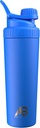 AeroBottle Cryo Shaker Cup, Bottiglia d'acqua in acciaio inossidabile isolata e Shaker proteico, Miscela Proteine e Pre Workout Con Turbulent Mixing Technology, No Blending Ball o Wisk, 26oz, Artic Sea Blue