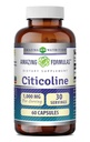 Incredibile Formulas Citicoline Supplemento | 1000 Mg Per Serving | Capsules | Non OGM | Gluten-Free | Made in USA (1 Pack, 60 Count)