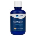 Minerali di trace | Cal/Mag/Zinc | Calcium, Magnesio, Zinco, Vitamina D3 Supplemento | Supporta tessuto normale, muscolo e densità di ossa | Natural Piña Colada Flavor | 16 Serve, 16 fl oz.