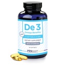De3 Dry Eye Ultra Pure rTG Omega 3 – Supporto per gli occhi secchi - 2400 mg EPA & DHA – Nuovo & Migliorato-Burpless-3 al giorno di servizio, fornitura di 1 mese