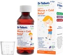 Dr. Talbot's Mucus + Cold Relief Liquid Medicine, Naturally Inspired, for Children, Include Dosage Cup, Natural Grape Juice Flavor, 4 Fl Oz