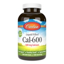Carlson - Cal-600, 600 mg Calcium, Bone Support, Salute denti e benessere ottimale, 100 Softgels