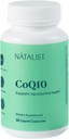 NATALIST CoQ10 Ubiquinone 120 mg Fertilità quotidiana Vitamina Potente Antiossidante Difesa & Integratore di energia cellulare - Alto assorbimento per le donne & uomini Vegan, Non-GMO - 60 capsule liquide