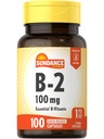 Vitamina di Sundance B-2 | 100 mg | 100 capsule | Supplemento di vitamina essenziale | Formula non OGM e senza glutine