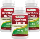 Best Naturals Hawthorn Berry 565 mg 180 capsule (180 conteggio (pacchetto di 3))
