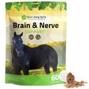 Silver Lining Herbs Brain & Nerve Support Supplemento per Cavalli - Integratori di cavalli per Focus, Mental Health & Brain Support - Contiene Herbal Blend of Ginkgo, Gotu Kola, & More - 1 lb 60-Day Supply