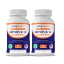 Vitamatic Methyl Vitamin B12 (metilcobalamin) 10.000 mcg (10mg) 60 Lozenges - Superior Fonte di vitamina B12 (2 Pack)