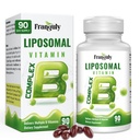 Complesso B Liposomico progettato per l'assorbimento elevato B Vitamine con vitamina B1, B2, B3, B5, B6, Biotina, Folate, Methylated B12- Immune, Energy, Brain Heart Support 90 Softgels