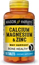 Mason calcio naturale magnesio e zinco, 100 compresse