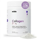 Peptidi di collagene idrolizzati VERISOL® Tipo I & III con vitamina C, acido ialuronico, biotina, Q-ACTIN® | Polvere proteica non aromatizzata per pelle liscia, capelli spessi, unghie forti e salute comune | 30 Serve