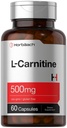 Horbäach L Carnitina Supplemento 500mg | 60 capsule | come L-Carnitina L-Tartrate | Non-GMO e Gluten Free