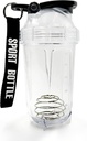 Frullatore Shaker Bottiglia, 500ml/16oz, Lavastoviglie Sicuro, Shatterproof, Portatile pre allenamento Whey Protein Drink Cup, Miscele Cocktail Shakes, regali per donne uomini, regali di elefante bianco per adulti