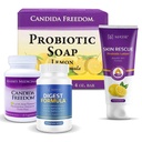 Integratore alimentare MASSE per una corretta digestione - Probiotic Balance & Restore Formula - Probiotic Lemon Body Soap and Skin Rescue Probiotic Lotion