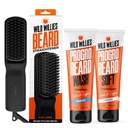 Wild Willies Beard Grooming Kit - Raddrizzatore del cuscinetto per gli uomini, PROGRO - Fortificato con Biotin & Caffeina per la crescita dei capelli, Lavare, Idratazione - Ionic 2-in-1 Spazzola riscaldata, Made in USA