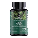 PlantFusion Vegan Zinc Integratori 22 mg – Interfood Complex, Citrato di Zinco Chelato da Foglia di Guava Organica per Supporto Immune, 60 capsule