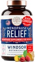 Menopausa Supplementi per le donne - 5-HTP, Dong Quai, Nero Cohosh per Menopause Hot Flashes, Night Sweats Relief Support - Womens Pre Meno Premenopausal Perimenopause Supplement - 90 Caps