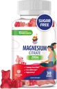 Gummie di Magnesio per bambini e adulti - 200mg - Cuciture di Magnesio Calma - Magnesio Citrato Chewable Supplement per Mood & Muscle Support