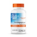 Doctor's BEST Serrapeptase, 40.000 SPU, Supporta la salute del seno, non OGM, Vegan 90 Veggie Caps