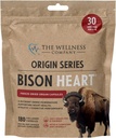 La società di benessere Bison Heart | 180 capsule di collagene (1 mese di fornitura) | Erba-Fed Freeze-Dried Organ | Non-GMO, Gluten-Free | Supporta resistenza, recupero & Vitality