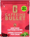 Caffeina Bullet 4 Mint Caffeine Candies = 400mg Caffeina Kick, Più veloce di energia gel & Ciclismo Chews per una media raggio Endurance Sport e Gaming Caffeinated Energy Boost