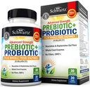 Prebiotici e probiotici avanzati per donne e uomini, Immune, Digestivo & Gut Salute con L. Reuteri, Fibra di Inulina, Enzimi Digestivi, Non-GMO, Senza Glutine, Latticini-Free, 30 capsule