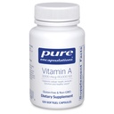 Pure Encapsulations Vitamina A - 3.000 mcg - da Cod Liver Oil - Immune & Vision Support* - Vitamina A Palmitate Supplement - Non-GMO - 120 Softgel Capsule