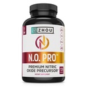 Zhou N.O. Pro - Premium Nitric Oxide Supplemento per uomini e donne, cuore, muscolo e supporto del sangue con barbabietola Root & L Arginina, naturale Nitric Oxide Booster - 120 capsule vegetali