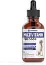 Multivitamina per cani | Cane Multivitamina | Per il supporto congiunto, Gut & Immune Health, Skin & Heart Health | Vitamine e Integratori per cani | Vitamine per cani Multivitaminici | Supplementi per cani e vitamine | 1 fl oz