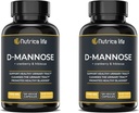 Tratto urinario trattamenti di infezione D Mannosio 1000mg capsule - D-Mannose e pillole di mirtillo con Estratto di ibisco - Forza salute del tratto urinario