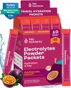 KEY NUTRIENTs Multivitamin Electrolytes Powder Packets - Delicious Passion Fruit 40 Pack Hydration Pack Pack Pack Pack - Polvere di idratazione di viaggio - No Sugar, No Calories, Gluten Free - Made in USA