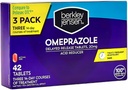 berkley jensen Omeprazole 20 mg Delayed Release Tablets - Heartburn Medicine- Acid Riduttore Pillole - Tratta Frequent Heartburn - 3 x 14-Day Courses, 42 Count Total (Pack of 1)