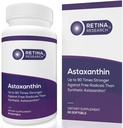 Natural Astaxanthin Eye Vitamin 10mg - Integratori per sostenere la salute degli occhi - Fino a 90 volte più forte che sintetico - Formulato da medici - Certificato 3rd Party - 60 Softgels