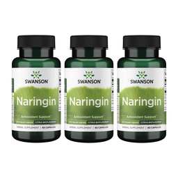 Swanson Naringin 500 Milligrammi 60 Capsule (3 Confezione)