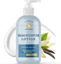 Lozione di magnesio per alleviare i crampi muscolari e la leggerezza | Supporto calmante e recupero, Rilassamento muscolare | Crema di Magnesio Topical per Gambe | Assorbimento massimo | con Burro di Karitè | 8 fl oz.