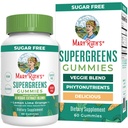 MaryRuth Organics Super Greens Gummies | Quercetina naturale per adulti e bambini Età 4+ | Sugar Free | 2g Fiber Per Serving | Vegan | No Gelatin | Pectin Based | 60 Count | 30 Servings