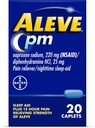 Aleve Pain Relief e Nighttime Sleep Aid Naproxen Sodium Caplets ‐ 20 Count