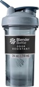 BlenderBottle Shaker Bottiglia Pro Serie Perfetta per Protein Shakes e Pre Workout, 24-Ounce, Full-Color Grigio