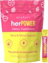 MIXHERS Focus Brain Support Supplemento | Caffeina-Free | Ingredienti naturali per Clarity cognitiva, concentrazione e idratazione | Ananas Berry Flavor | 15 Stick Packets