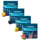 DripDrop Hydration - Electrolyte Powder Packets - Watermelon, Berry, Lemon, Orange - Valore Variety Bundle - 128 Count