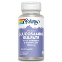 SOLARAY Glucosamine Sulfate 1500mg, Integratore di supporto congiunto sano, Potente tessuto connettivo e Formula di salute comune con Turmeric & Boswellia, Garanzia di rimborso di 60 giorni, 30 Serv, 60 VegCaps
