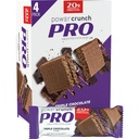 Barrette di Wafer proteiche Power Crunch PRO, Spuntini ad alta proteina con Gusto Delizioso, Cioccolato Triple, Oncia 2.0 (4 Conte)