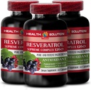 Amplifica la tua Stamina Naturale - RESVERATROL SUPREME COMPLEX - Estratto di Resveratrolo con Goji Berry, Acai, Noni, Pomegranate, Mangosteen, Superfruit Blend, Antiossidante, Supporto Immune, 3 Bot 180 Caps