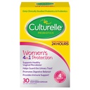 Probiotici Culturelle per le donne con prebiotici - 4-in-1 per la salute vaginale, digestiva, urinaria e immunitaria - pH Balance, Bloating & Gas Relief - Capsule Vegetariani giornalieri, Non OGM - 30 Conte