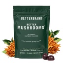 Betterbrand BetterMushrooms Nootropic Gummies - Supporta una migliore salute del fegato, funzione cognitiva, Clarity mentale con 10 funghi funzionali - 60 Gummies - Raspberry Flavor - Confezione da 1