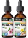 BIO KRAUTER Echinacea Tincture 2 Fl. Oz. & Cat's Claw Tincture 2 Fl Oz.