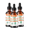 LIQUIDHEALTH Vitamina D3 4000 IU, USDA Organic Vitamin D Liquid Drops for Adults & Kids, Vegan Vitamin D for Immune System Support, Bone Health, Mood Support, Healthy Skin - Made in USA (3 Pack)